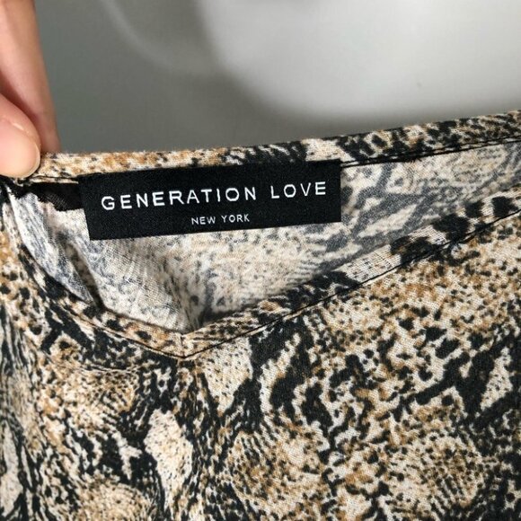 GENERATION Love Snakeskin Spaghetti Strap Dress - Picture 6 of 6